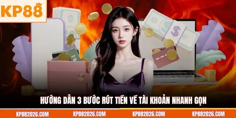 Hướng dẫn 3 bước rút tiền về tài khoản nhanh gọn